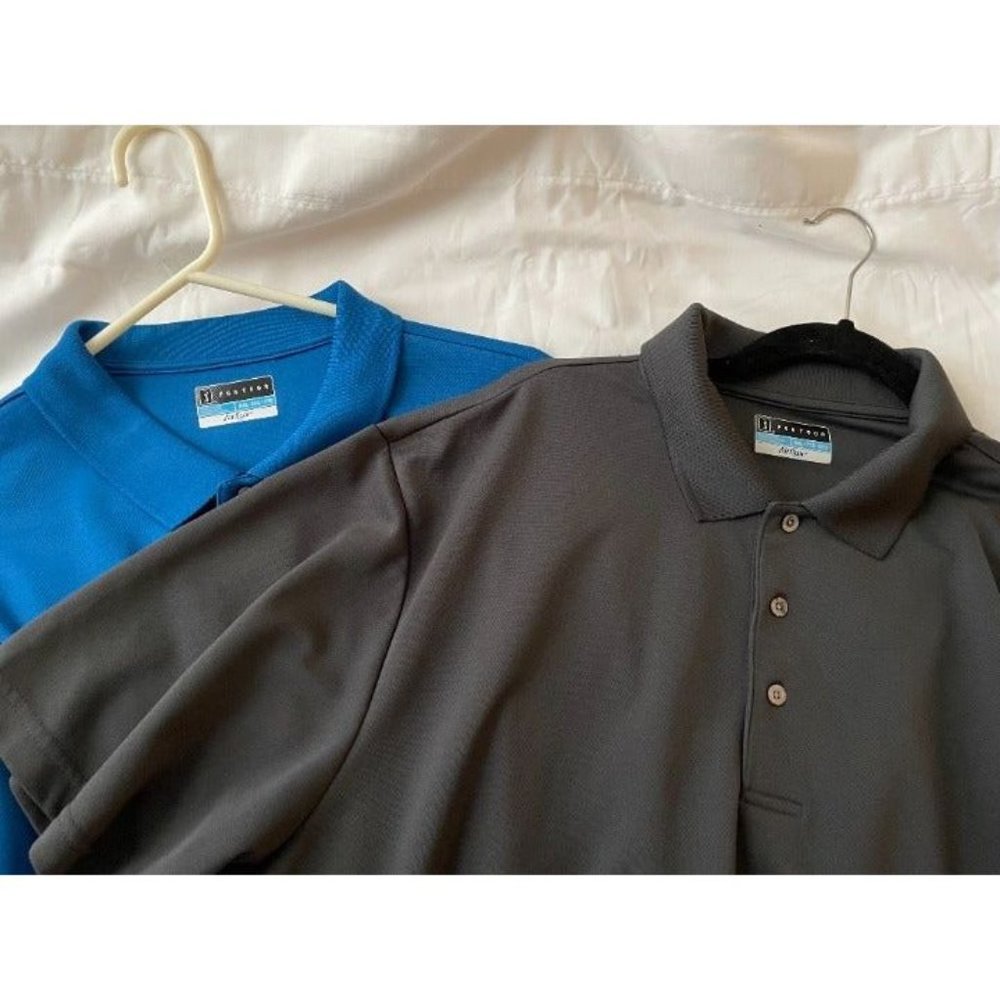 PGA Polos Set of 2 XXL - Blue & Charcoal Like New